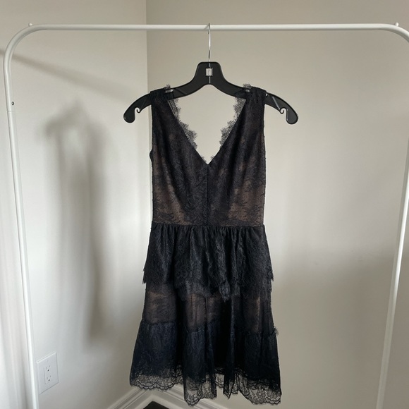 BCBG Maxazria Black Willa Lace Evening Dress - Picture 1 of 4